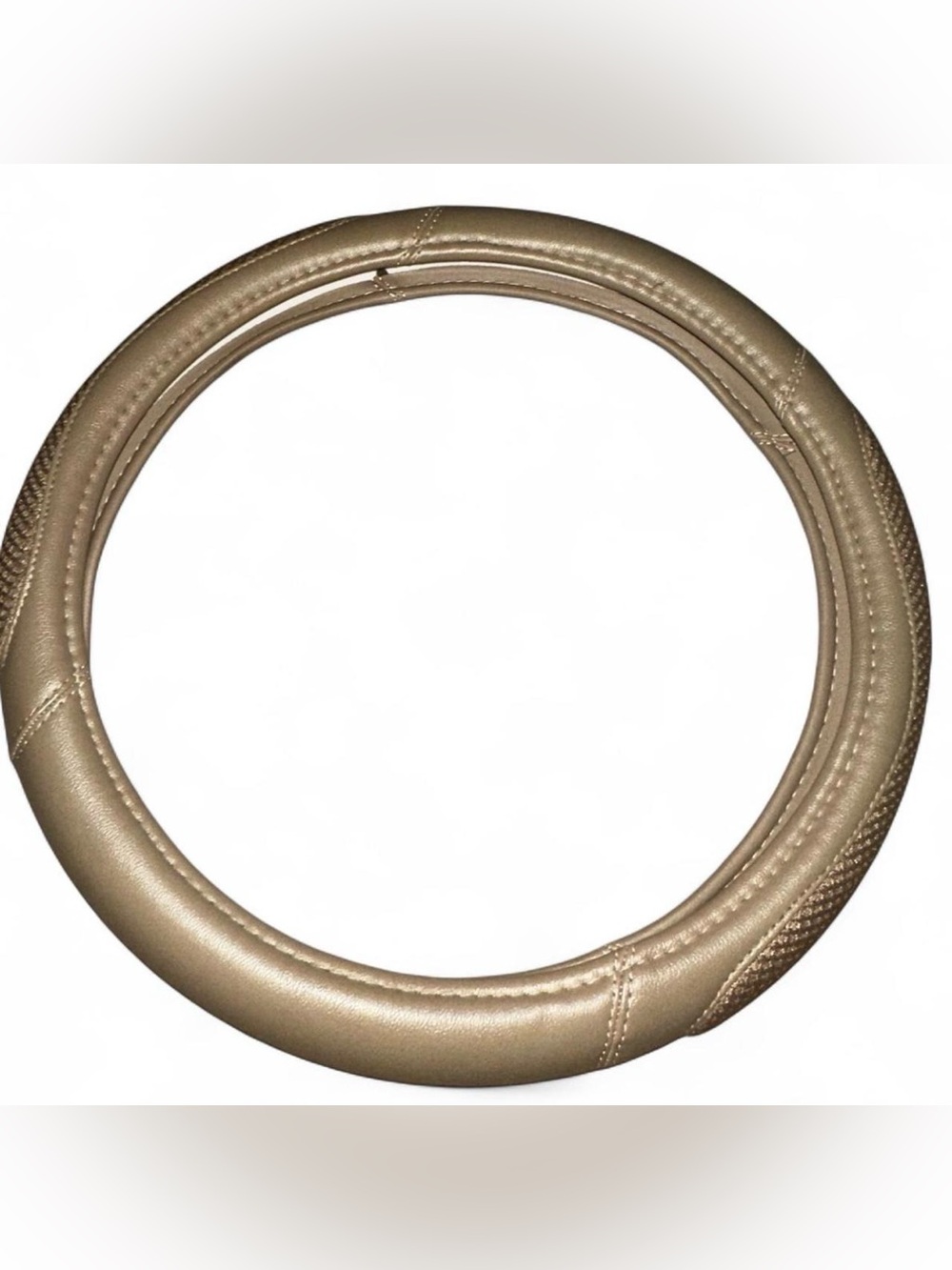 Leather Tan Steering Wheel Cover